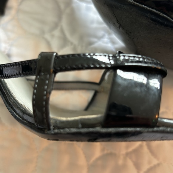 Hugo Boss High Heel Sandals Black Patent Leather 9 - Picture 12 of 12